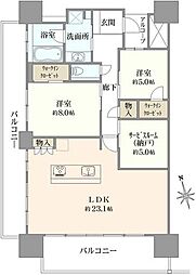 ブランシエラ浦和 2SLDKの間取図画像