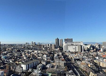 晴れた日には、富士山を望むことができます