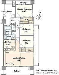 間取図画像 3LDK