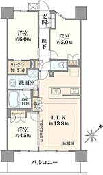 間取図画像 3LDK