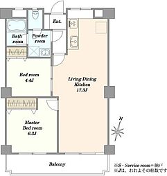 間取図画像 2LDK