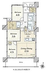間取図画像 3LDK
