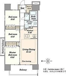間取図画像 3LDK