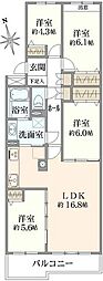 船橋丸山パークホームズ 4LDKの間取図画像