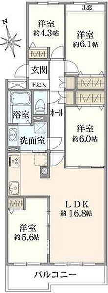 間取りを拡大表示