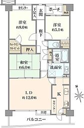 間取図画像 3LDK