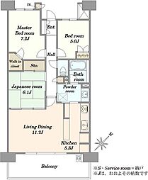 間取図画像 3LDK