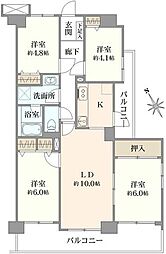 ライネスハイム松戸五香 4LDKの間取図画像