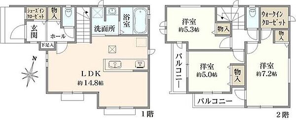 間取りを拡大表示