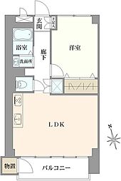 境南マンション 1LDKの間取図画像