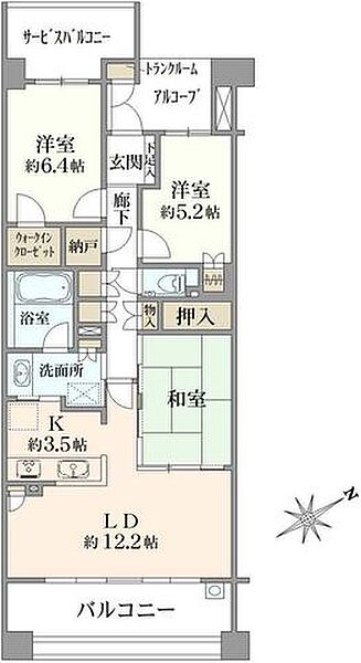 間取りを拡大表示