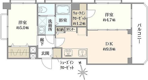 間取りを拡大表示