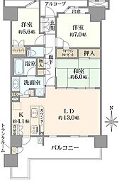 間取図画像 3LDK