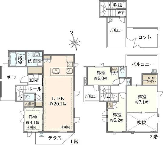 間取り 小金井市前原町3丁目