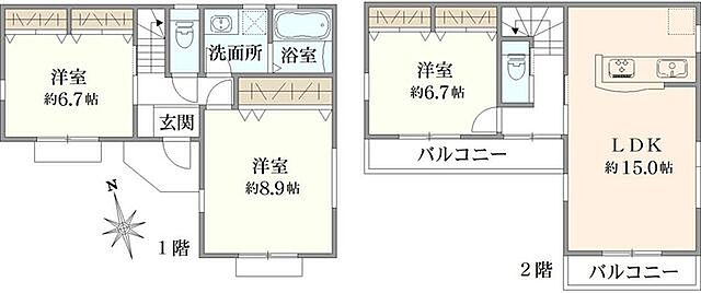 間取り 小平市小川町1丁目
