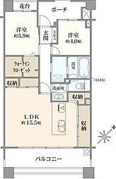 間取図画像 2LDK