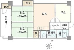 間取図画像 3DK