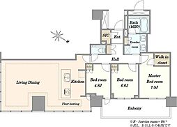 間取図画像 3LDK