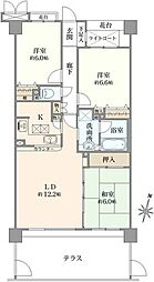 クリオ上星川弐番館 3LDKの間取図画像