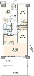 グランシティ上永谷 3LDKの間取図画像