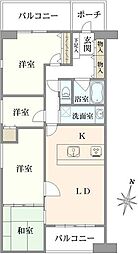 エステ・スクエア小田急相模原ステージ1 4LDKの間取図画像