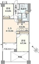 間取図画像 2LDK