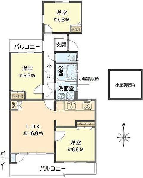 間取りを拡大表示