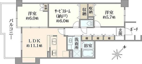 間取りを拡大表示
