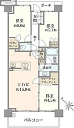 間取図画像 3LDK