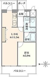 間取図画像 1LDK