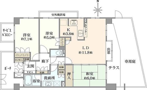 間取りを拡大表示