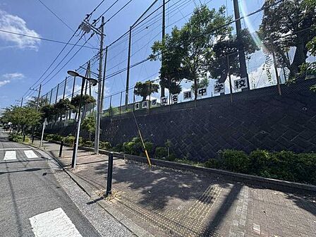 名瀬中学校 160m
