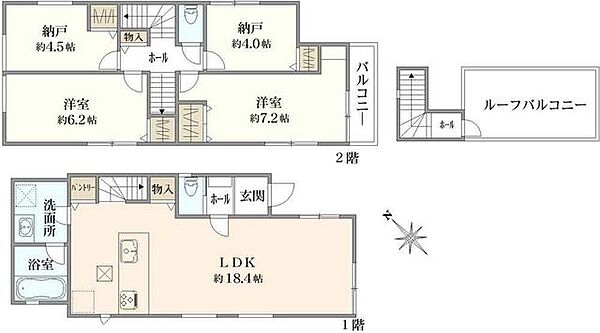 間取りを拡大表示