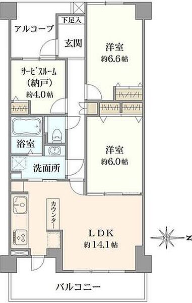 間取りを拡大表示