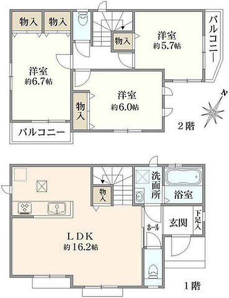 間取りを拡大表示