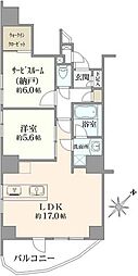 ミオカステーロ日本橋横山町 1SLDKの間取図画像