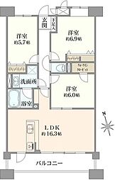 間取図画像 3LDK