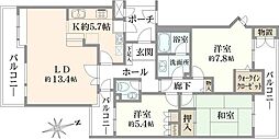 間取図画像 3LDK