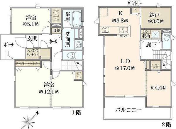 間取りを拡大表示