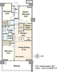 間取図画像 3LDK