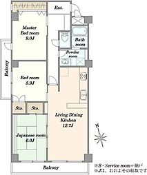 間取図画像 3LDK
