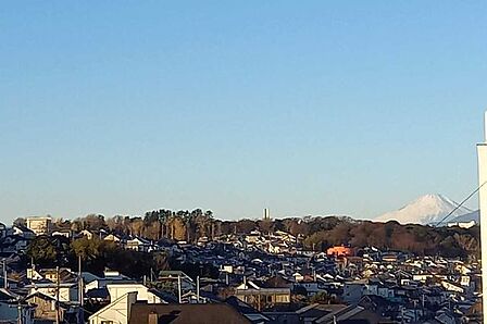 富士山が望めます。（天候による、ズームあり）