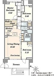 間取図画像 3LDK