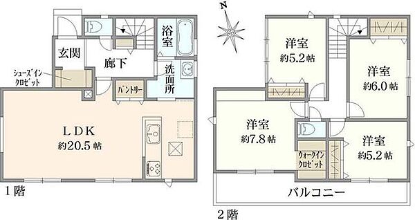 間取りを拡大表示