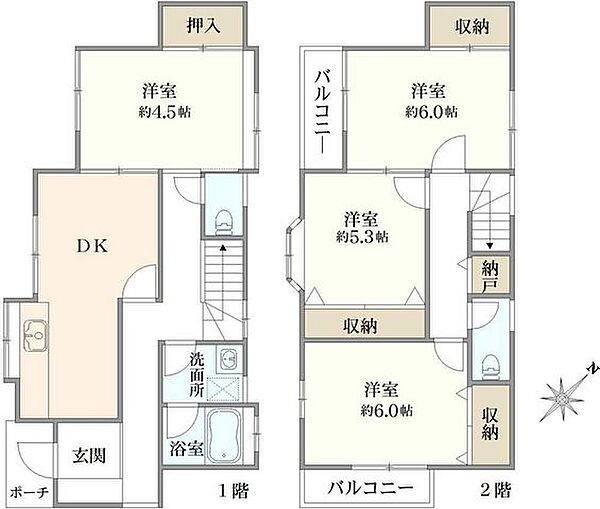 間取りを拡大表示