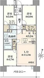 間取図画像 3LDK