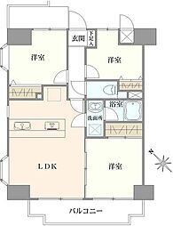 サンハロー湘南台 3LDKの間取図画像