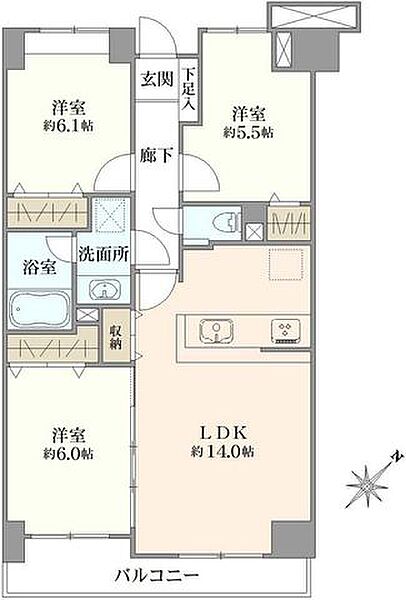 間取りを拡大表示
