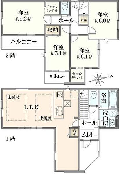 間取りを拡大表示