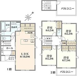 平塚市第1黒部丘 1号棟/全2棟